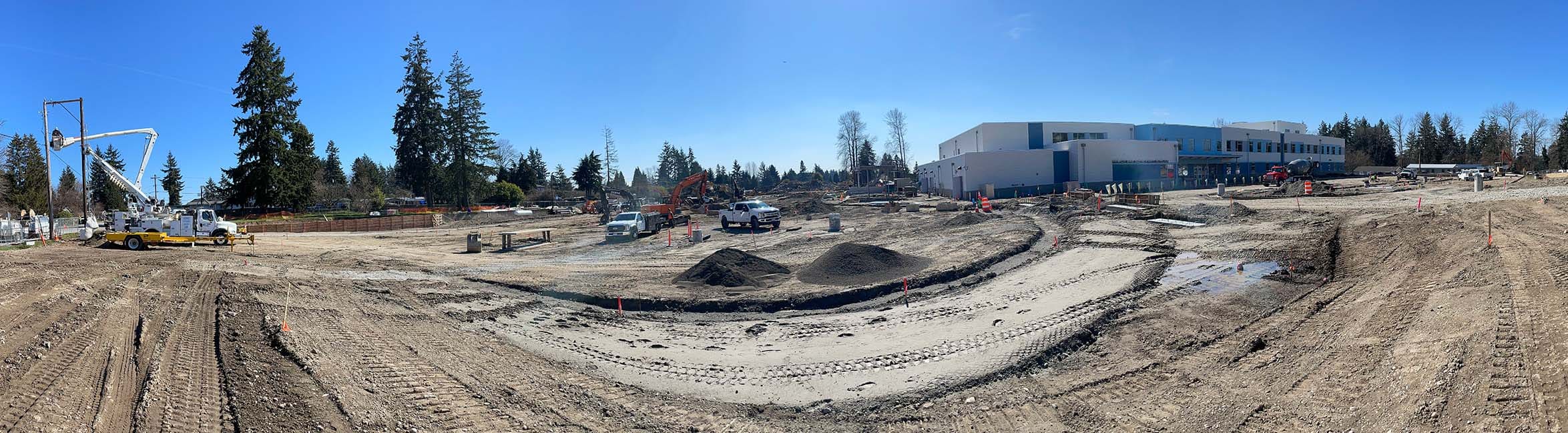 Photo of the Mirror Lake Elementary School job site